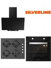 Silverline Siyah Cam Ankastre Eko Set 3481 - CS5349B01 - BO6501B01 - 1