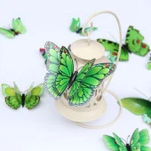 3D PVC Manyetik Kelebek 12 li Duvar Süsleme Dekorasyon Model L1 - 6