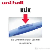 Uni-Ball Shalaku Mavi 0.5 mm Versatil Uçlu Kalem Yandan Basmalı Silgili S M5-228 - 7