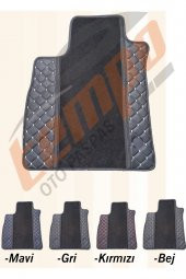 HONDA CİVİC EP3 2001-2005 -HATCHBACK -3 KAPI -TYPER Sİ  Kenarları Deri Ortası Halı Oto Paspas - 1