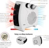 Raks PF 20 Lotus Beyaz Elektrikli Fanlı Isıtıcı - 2