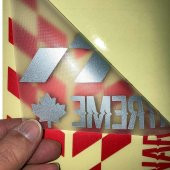 Reflektif Kırmızı Damalı Kask Motosiklet Sticker Takımı Çınar Extreme - 4