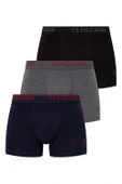 U.s Polo Assn. 80097 Erkek 3'lü Pamuklu Boxer - 11