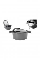 Berghoff Gem Stay Cool Derin Tencere Gri 28 Cm  8501026 - 1