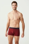 U.s Polo Assn 80328 Erkek Bordo Lacivert Gri 3'Lü Boxer - 6