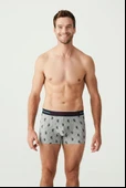 U.s Polo Assn 80328 Erkek Bordo Lacivert Gri 3'Lü Boxer - 2