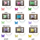 Düğün Doğum Günü Parti Dekoru Kağıt Kelebek Dizesi Açık Sarı - 6