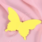 Düğün Doğum Günü Parti Dekoru Kağıt Kelebek Dizesi Altın Sarısı - 5