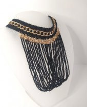 Kolye Gerdanlık Kadın Choker Bohem Kolyeler El Yapımı Uzun Püskül Boncuklar Bayan Kolye Takı Tasma - 2