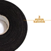 Contacall Kapı Pencere İzolasyon Bandı Yapışkan Sünger 3 mm Kalınlık 40 mm Genişlik 10 Metre Uzunluk / EPDM-3*40 thumbnail 1