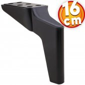 Lüks Mobilya Kanepe Sehpa TV Ünitesi Koltuk Ayağı 16 cm Siyah Baza Ayak thumbnail 1