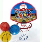 3 Adet Top+Duvara monte 42cm Büyük Boy Oyuncak Basketbol Potası - 1