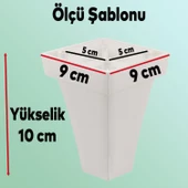 Dolap Venüs Lüks Mobilya Kanepe Sehpa Tv Ünitesi Koltuk Ayağı 10 Cm Beyaz Baza Ayakları - 2