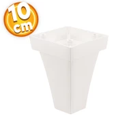 Dolap Venüs Lüks Mobilya Kanepe Sehpa Tv Ünitesi Koltuk Ayağı 10 Cm Beyaz Baza Ayakları - 1