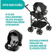 Chicco Trio Sprint Travel Sistem Bebek Arabası Black Night - 2