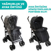 Chicco Trio Sprint Travel Sistem Bebek Arabası Black Night - 6