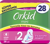 Orkid Maxi Uzun 28 Adet Süper Ekonomik Paket Hijyenik Ped x 5 ADET - 6
