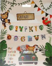 FLAMA SAFARİ ŞEKLİNDE İYİKİ DOĞDUN 1 ADET thumbnail 2