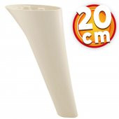 Lüks Mobilya Kanepe Sehpa TV Ünitesi Koltuk Ayağı 20 cm Krem Baza Ayak thumbnail 1