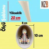 Lüks Mobilya Kanepe Sehpa TV Ünitesi Koltuk Ayağı 20 cm Krem Baza Ayak thumbnail 2