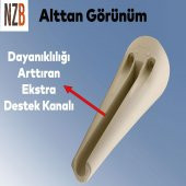 Lüks Mobilya Kanepe Sehpa TV Ünitesi Koltuk Ayağı 20 cm Krem Baza Ayak thumbnail 5