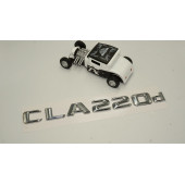 Benz CLA 220d Bagaj Krom Metal 3M 3D Yazı Logo thumbnail 2