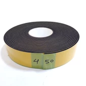 Contacall Kapı Pencere İzolasyon Bandı Yapışkan Sünger 4 mm Kalınlık 50 mm Genişlik 10 Metre Uzunluk / EPDM-4*50 thumbnail 1
