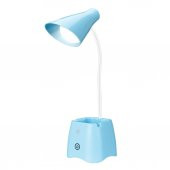 S-link SL-M9052 Mavi 14 Ledli 3V 500mAh Kalemlikli Masa Lambası - 1