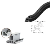 Contacall Pimapen Pvc Kapı Pencere Değiştirme Fitili Contası 80 Metre Siyah - 1