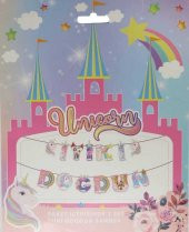 FLAMA UNICORN ŞEKLİNDE İYİKİ DOĞDUN 1 ADET - 2