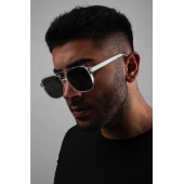 Modalucci Yeni Sezon Şeffaf Siyah Cam Unisex Güneş Gözlüğü thumbnail 5