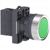 Schneider Xa2ea31 Yaylı Buton Yeşil - 1