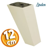 Linden Lüks Mobilya Kanepe Sehpa Tv Ünitesi Koltuk Ayağı 12 Cm Krem Köşeli Baza Ayakları thumbnail 1