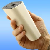 Linden Lüks Mobilya Kanepe Sehpa Tv Ünitesi Koltuk Ayağı 12 Cm Krem Oval Baza Ayakları - 6