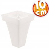 Lüks Mobilya Kanepe Sehpa TV Ünitesi Koltuk Ayağı 10 cm Beyaz Baza Ayak thumbnail 1
