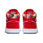 Nike Jordan 1 Mıd Se Erkek basketbol ayakkabısı -kırmızı -DC7294600 E-298 - 4