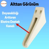 Linden Lüks Mobilya Kanepe Tv Ünitesi Koltuk Ayağı 20 Cm Krem Konsol Ayakları - 3