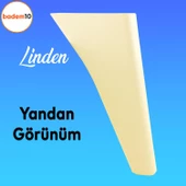 Linden Lüks Mobilya Kanepe Tv Ünitesi Koltuk Ayağı 20 Cm Krem Konsol Ayakları - 7