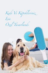 Tüy Kıl Toplayıcı Tarak Toplama Tarağı Kedi Köpek Fırçası Toz Temizleyici Ev Araç Koltuğu - 7