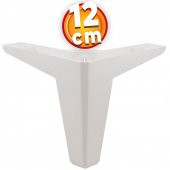 Lüks Mobilya Kanepe Sehpa TV Ünitesi Koltuk Ayağı 12 cm Beyaz Baza Ayak - 1