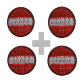 HAMBURGER TİP LEDLİ STOP LAMBA 12 VOLT 4 MODLU 4 ADET - 1