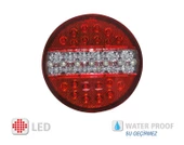 HAMBURGER TİP LEDLİ STOP LAMBA 12 VOLT  4 MODLU 2  ADET - 3