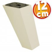 Lüks Mobilya Kanepe Sehpa TV Ünitesi Koltuk Ayağı 12 cm Krem Köşeli Baza Ayak thumbnail 1