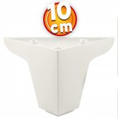 Lüks Mobilya Kanepe Sehpa Puf Koltuk Ayağı 10 cm Beyaz Yatak Baza Ayak thumbnail 1