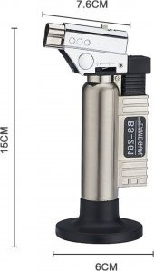 Çeliktorch Bs-261 Jet Pürmüz Çakmak Mavi Alev Mangal Kamp Çakmağı  Nargile Çakmağı Nargile Pürmüz - 3