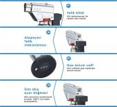 Çeliktorch Bs-261 Jet Pürmüz Çakmak Mavi Alev Mangal Kamp Çakmağı  Nargile Çakmağı Nargile Pürmüz - 4