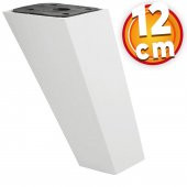 Lüks Mobilya Kanepe Sehpa TV Ünitesi Koltuk Ayağı 12 cm Beyaz Köşeli Baza Ayak thumbnail 1