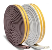 Contacall Bondit Çift Sarım Kauçuk Kapı ve Pencere Izolasyon Bandı Fitili 14 Metre Siyah - 3