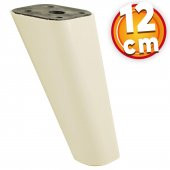 Lüks Mobilya Kanepe Sehpa TV Ünitesi Koltuk Ayağı 12 cm Krem Oval Baza Ayak thumbnail 1