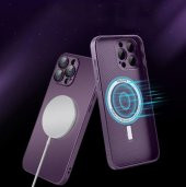 Apple İphone 14 Pro Max Uyumlu Magsafe Ag Glass Buzlu Cep Telefopnu Kılıfı - 7